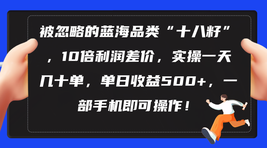 （10696期）被忽视瀚海类目“十八籽”，10倍盈利价格差，实际操作一天几十单 单日盈利500-网创e学堂