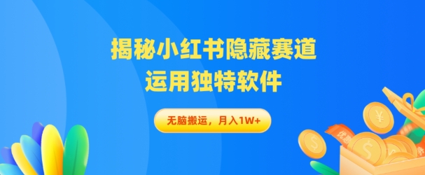 揭密小红书的掩藏跑道，应用与众不同手机软件轻轻松松没脑子运送-网创e学堂