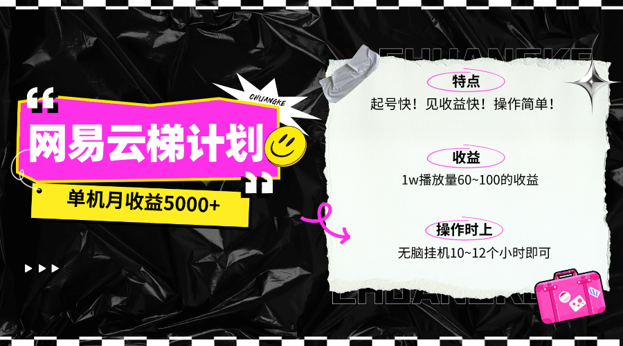 （10063期）全新网易游戏梯子方案电脑版网页，单机版月盈利5000 ！可变大实际操作-网创e学堂