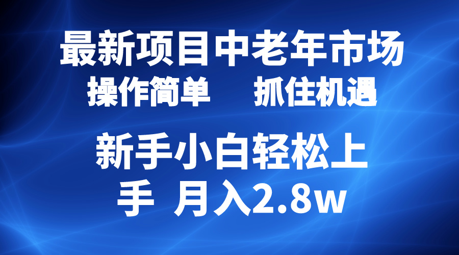 （10147期） 2024最新投资项目，中老年人销售市场，养号简易，7条著作增粉4000 ，单月转现2.8w-网创e学堂