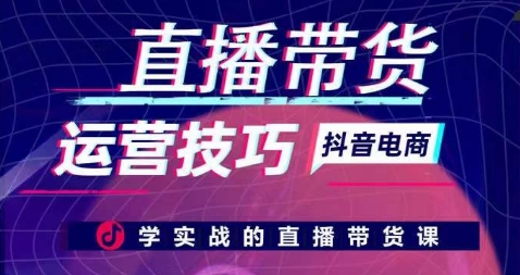 直播带货运营方法，学实战的直播卖货课-网创e学堂