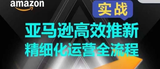 亚马逊平台高效率上新精细化营销全过程，多方位、快速拉升商品排行和销量!-网创e学堂