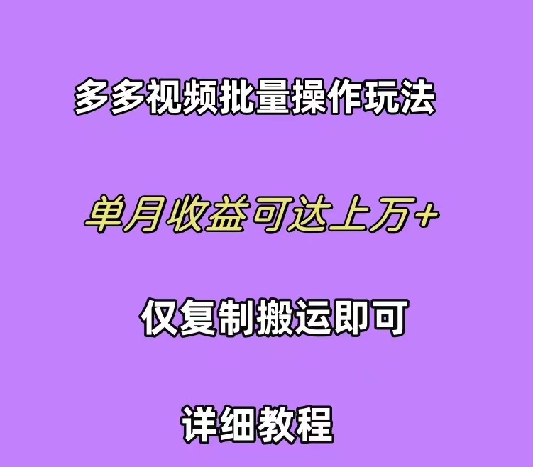 （10029期）拼多多视频带货快速过爆款选品教程 每天轻轻松松赚取三位数佣金 小白必…-网创e学堂