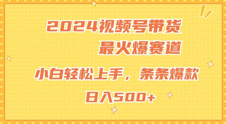 2024微信视频号超受欢迎跑道，新手快速上手，纯原创设计AI卖货，一条条爆品-网创e学堂