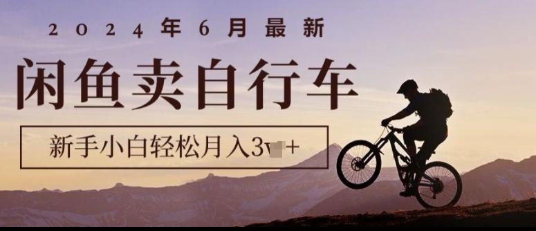 2024年6月全新淘宝闲鱼单车，新手入门轻轻松松月收入1w ，零风险新项目-网创e学堂