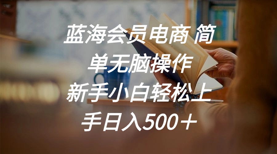 （11068期）瀚海会员电商 简易没脑子实际操作 新手入门快速上手日入500＋-网创e学堂