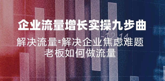 （11822期）公司流量增长实战演练九步曲，处理总流量=帮助企业解决焦虑情绪难点，老总怎样做流量-中创网_分享中创网创业资讯_最新网络项目资源-网创e学堂