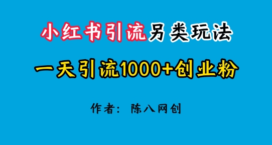 2024小红书引流极具特色游戏玩法，一天引流方法1000 自主创业粉-中创网_分享中创网创业资讯_最新网络项目资源-网创e学堂