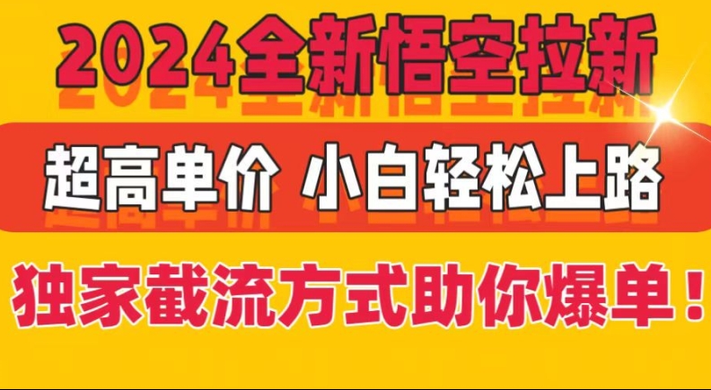 2024全新升级孙悟空引流，极高价格，独家代理截留方法帮助你打造爆款，新手快速上手-中创网_分享中创网创业资讯_最新网络项目资源-网创e学堂