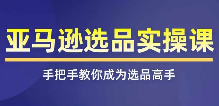 亚马逊选品实操课程，快速上手亚马逊选品技巧，遮盖亚马逊选品全部方式-中创网_分享中创网创业资讯_最新网络项目资源-网创e学堂