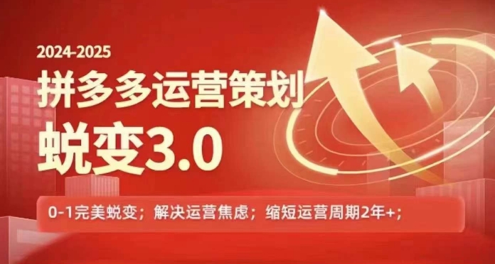 2024-2025拼多多运营对策成长3.0，0~1华丽蜕变，处理信息焦虑-中创网_分享中创网创业资讯_最新网络项目资源-网创e学堂