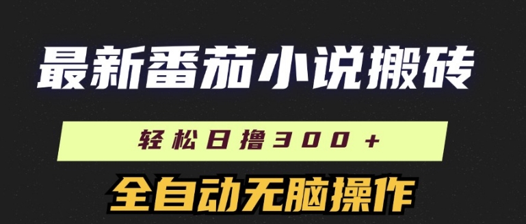 全新番茄小说打金，日撸300 ，自动式实际操作，可引流矩阵变大-中创网_分享中创网创业资讯_最新网络项目资源-网创e学堂