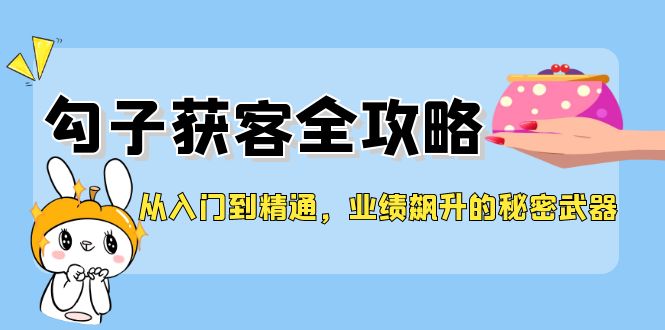 从入门到精通，勾子获客全攻略，业绩飙升的秘密武器-中创网_分享中创网创业资讯_最新网络项目资源-网创e学堂