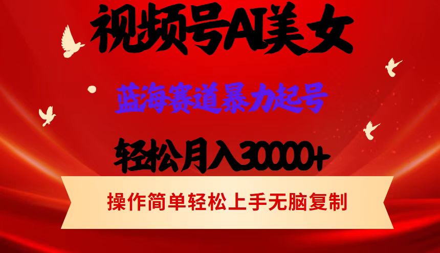 （12178期）视频号AI美女跳舞，轻松月入30000+，蓝海赛道，流量池巨大，起号猛，当…-中创网_分享中创网创业资讯_最新网络项目资源-网创e学堂