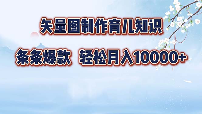 （12902期）矢量图制作育儿知识，条条爆款，月入10000+-中创网_分享中创网创业资讯_最新网络项目资源-网创e学堂