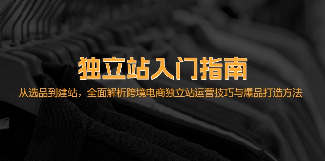 （12882期）独立站入门指南：从选品到建站，全面解析跨境电商独立站运营技巧与爆品…-中创网_分享中创网创业资讯_最新网络项目资源-网创e学堂