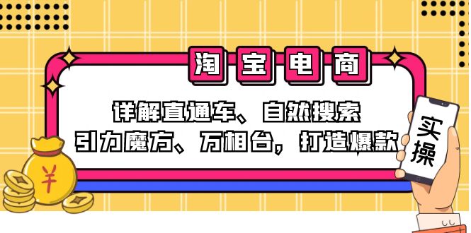 （12814期）2024淘宝电商课程：详解直通车、自然搜索、引力魔方、万相台，打造爆款-中创网_分享中创网创业资讯_最新网络项目资源-网创e学堂