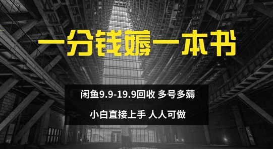 一分钱薅一本书 闲鱼9.9-19.9回收 多号多薅 小白直接上手-中创网_分享中创网创业资讯_最新网络项目资源-网创e学堂