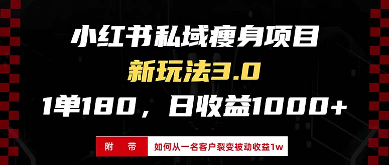 （13348期）小红书瘦身项目3.0模式，新手小白日赚收益1000+（附从一名客户裂变收益…-中创网_分享中创网创业资讯_最新网络项目资源-网创e学堂