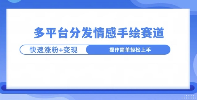 视频号手绘情感语录赛道玩法，快速涨粉+创作者计划收益-中创网_分享中创网创业资讯_最新网络项目资源-网创e学堂