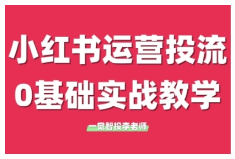 小红书运营投流，小红书广告投放从0到1的实战课，学完即可开始投放-中创网_分享中创网创业资讯_最新网络项目资源-网创e学堂