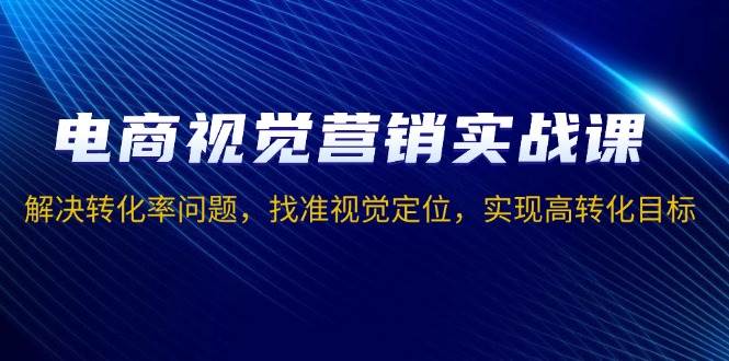 电商视觉营销实战课，解决转化率问题，找准视觉定位，实现高转化目标-中创网_分享中创网创业资讯_最新网络项目资源-网创e学堂