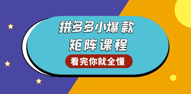 （13699期）拼多多爆款矩阵课程：教你测出店铺爆款，优化销量，提升GMV，打造爆款群-中创网_分享中创网创业资讯_最新网络项目资源-网创e学堂