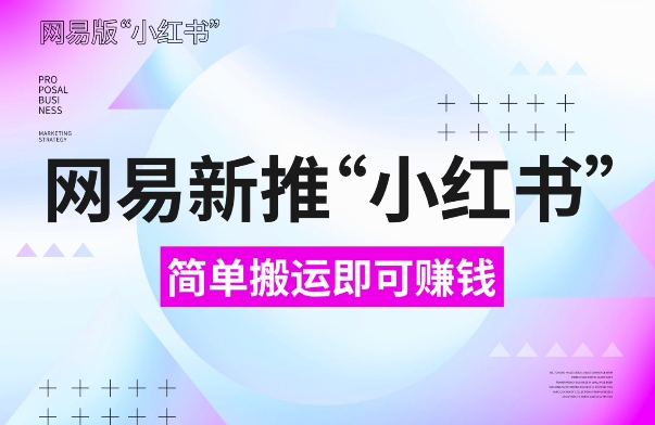 网易官方新推“小红书”，搬运即有收益，新手小白千万别错过(附详细教程)【揭秘】-中创网_分享中创网创业资讯_最新网络项目资源-网创e学堂