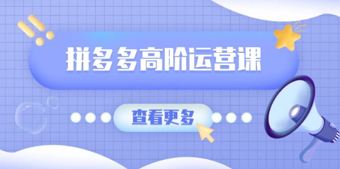 （14327期）拼多多高阶运营课：极致群爆款玩法，轻付费无尽复制，打造单品爆款之路-中创网_分享中创网创业资讯_最新网络项目资源-网创e学堂