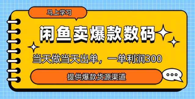 闲鱼卖爆款货源，当天做当天出单，一单利润3张-中创网_分享中创网创业资讯_最新网络项目资源-网创e学堂